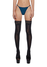 Awe Struck Thong Panty - Blue