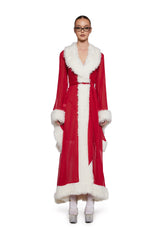Feminine Fantasy Sheer Robe - Red