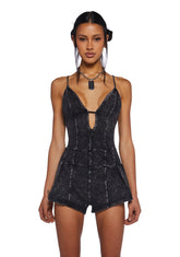 System Breakdown Knit Romper