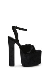 Cheers To U Platform Sandals - Black