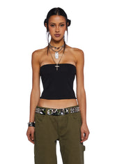 Radio Silence Tube Top - Black