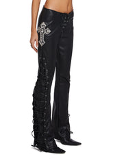 Ring In The Bling Lace-Up Trousers