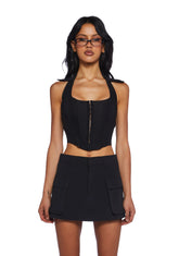 What I Like Corset Halter Top