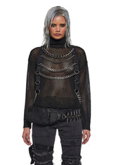 Warp Chain Harness Sweater