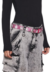 Megastar Stunner Glitter Belt - Pink