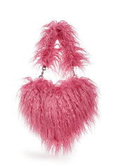 Warms My Heart Faux Fur Shoulder Bag