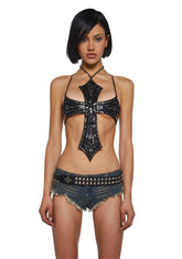 Ritual Radiance Cross Top