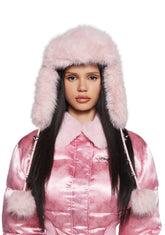Snowfall Bunny Faux Fur Trapper Hat