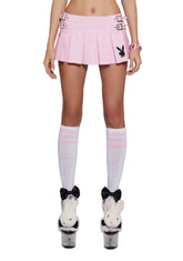 Playful Pinup Pleated Mini Skirt