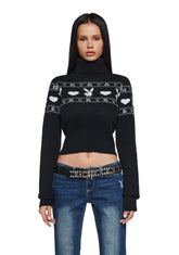 Pinup Charm Intarsia Sweater