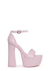 Holy Revelation Pure Platform Heels - Pink