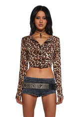 Untamed Instincts Long Sleeve Top