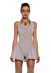 Crossfaded Love Romper With Shrug