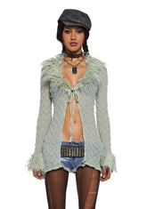 With The Band Knit Cardigan - Sage