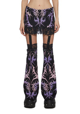 Virtually Lovesick Mini Skirt With Leg Warmers