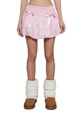 Adored Aura Bubble Mini Skirt