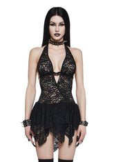 Sultry Premonition Halter Dress