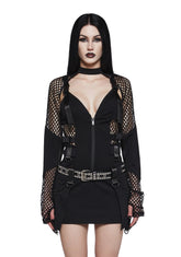 Darkly Devoted Dress And Shrug Set