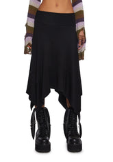 Say It Right Handkerchief Midi Skirt