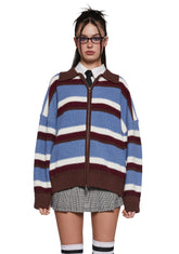 Existential Time Crisis Zip-Up Cardigan