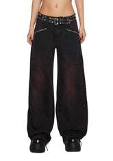 In The Garage Denim Zipper Jeans