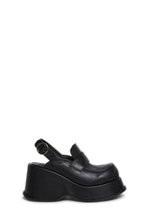 Downtime Slingback Loafers - Black