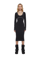 Chord Bleached Midi Dress