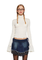 Calling After Me Long Sleeve Top - Ivory