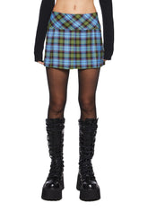 Study Breaks Plaid Mini Skirt