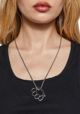 No Funny Business Pendant Necklace