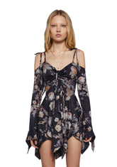 F is For Fairies Handkerchief Dress - Spring Floral