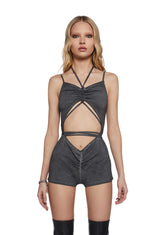 Chord Cut Out Romper