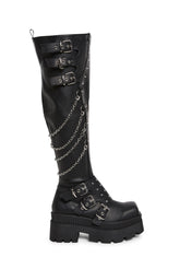 Wrath-310 Platform Thigh High Boots