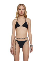 Chord Bikini Set With Razor Charms