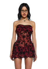 Amorous Glances Mesh Mini Dress