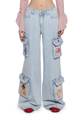 Cuddle Crew Denim Cargo Pants