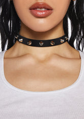 Mischievous Ways Spiked Choker