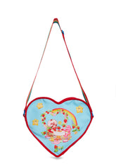 Over Tea Canvas Heart Bag