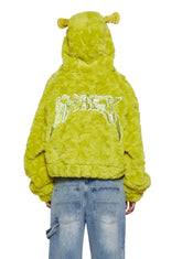 Ogre Chic Fuzzy Zip-Up Jacket