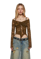 Call It Dreaming Long Sleeve Top - Olive