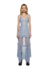 Imagined West Maxi Dress - Blue