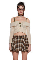 Tutoring Hours Cropped Sweater