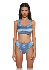 Seductive Vixen Lingerie Set - Blue