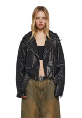 Decibel Love Studded Moto Jacket