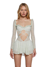 Collective Hearts Mini Dress - Green