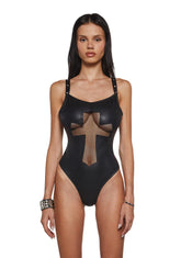 Steel And Ice One Piece Swimsuit