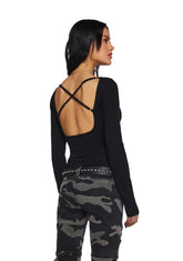 Fashion Statement Open Back Top