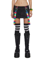 Rainbow Pop Bondage Skirt