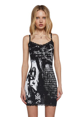 Written Prophecy Mini Dress