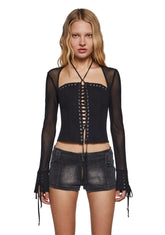 Ambient Corset Long Sleeve Top